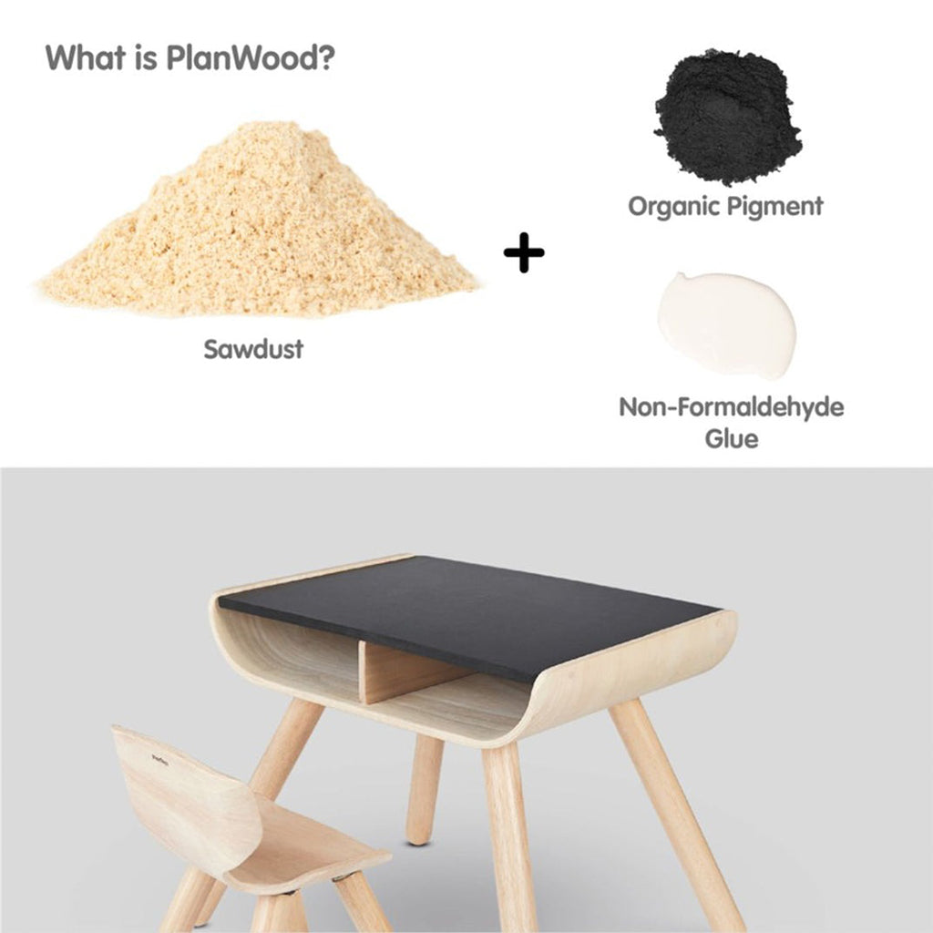 TABLE & CHAIR - BLACK
